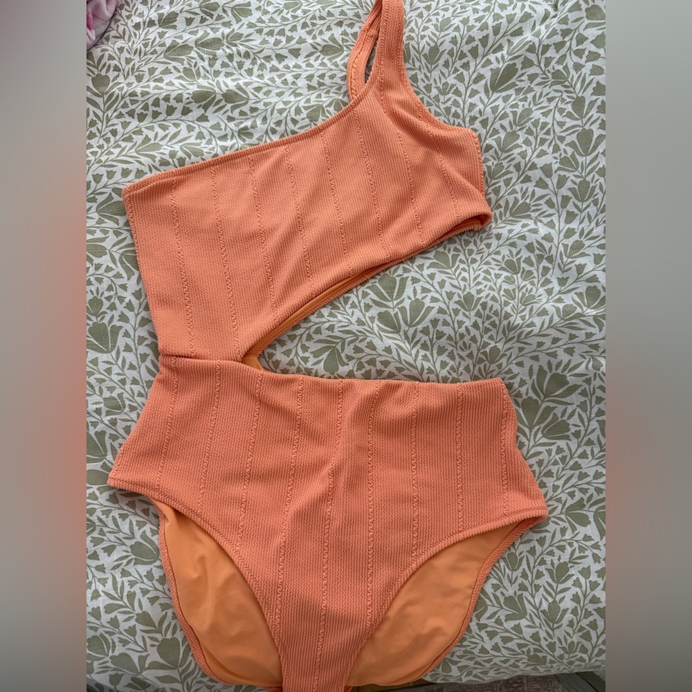 Aerie Light Peach One-Piece Swimsuit